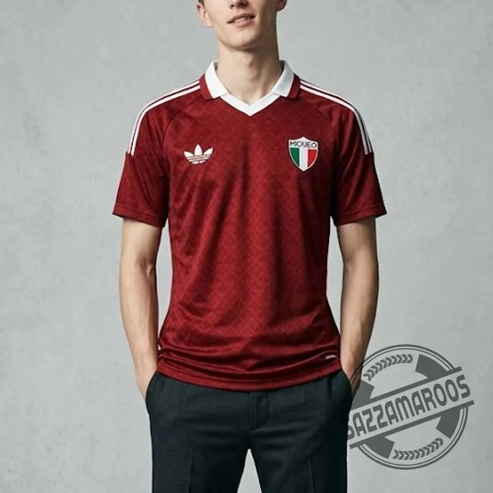 Adidas Mexico 2027 Centenary Concept Burgundy Jersey Shirt 4 Adidas Mexico 2027 Centenary Concept Burgundy Jersey Shirt