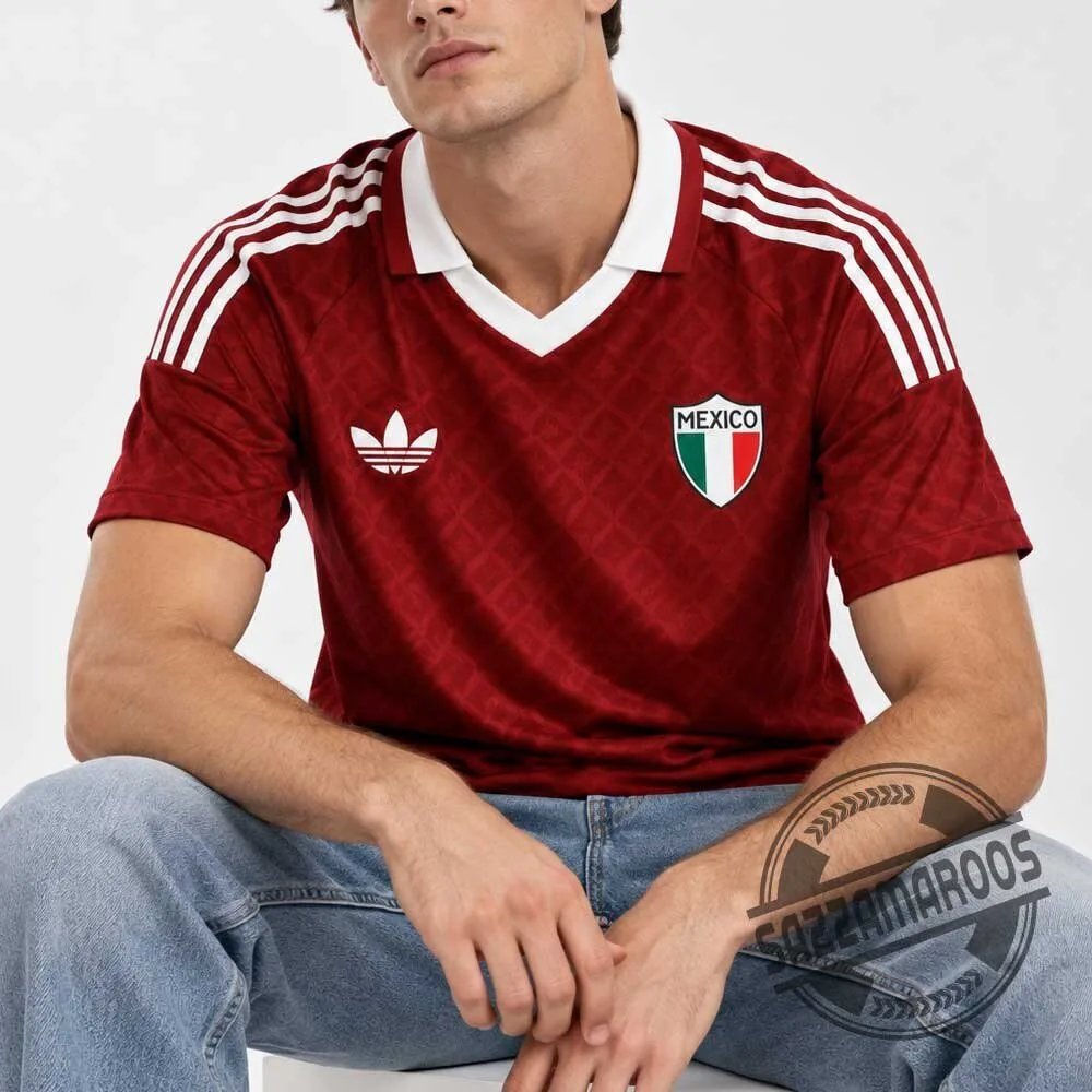 Adidas Mexico 2027 Centenary Concept Burgundy Jersey Shirt 5 Adidas Mexico 2027 Centenary Concept Burgundy Jersey Shirt