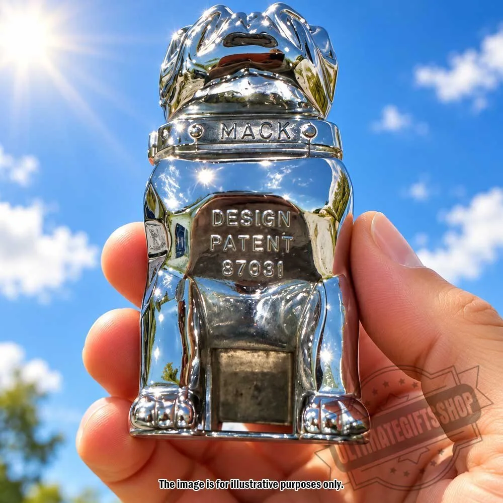 Vintage Mack Truck Bulldog Hood Ornament Design Patent 87931 7 Vintage Mack Truck Bulldog Hood Ornament Design Patent 87931