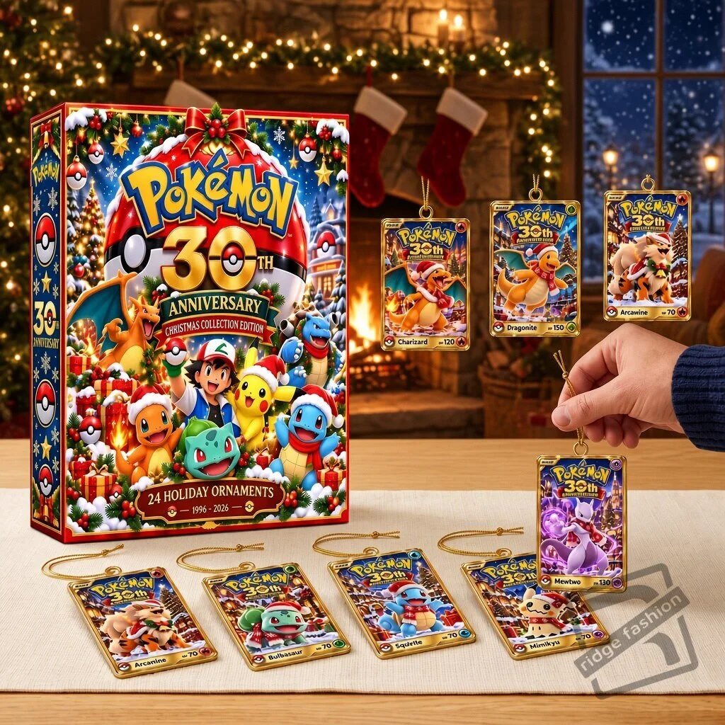 Pokemon 30th Anniversary Eevee Evolutions Holiday Ornament (1996–2026)