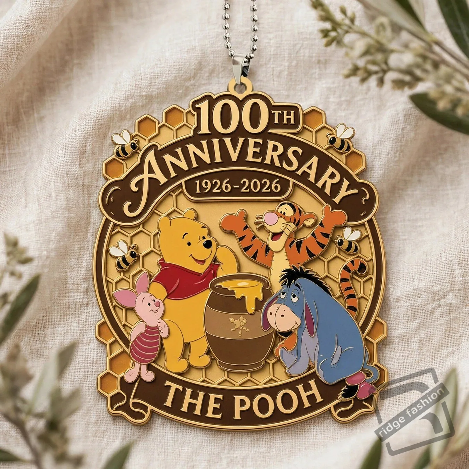 Winnie-the-Pooh 100th Anniversary Custom shape 2-sided Acrylic Car Ornament 2 Winnie-the-Pooh 100th Anniversary Custom shape 2-sided Acrylic Car Ornament product view