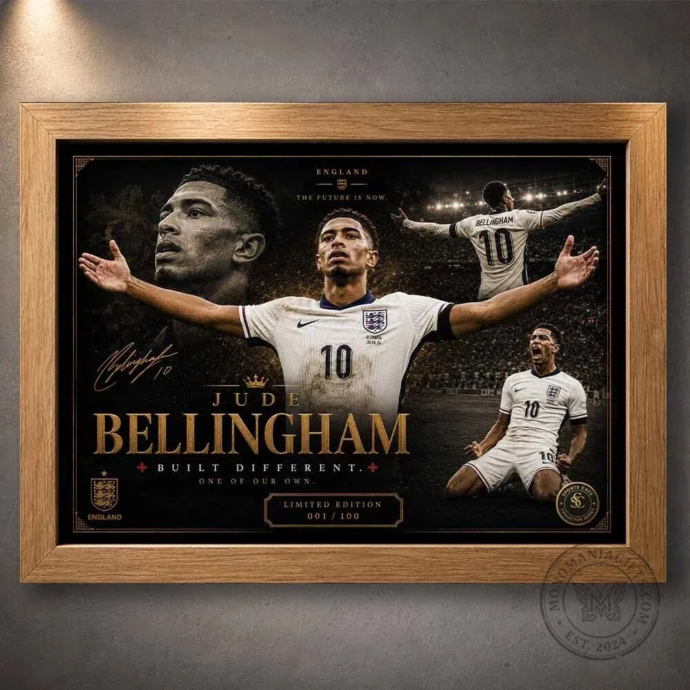 Jude Bellingham England Football Player Commemorative Wall Art Poster 11 Jude Bellingham England Football Player Commemorative Wall Art Poster