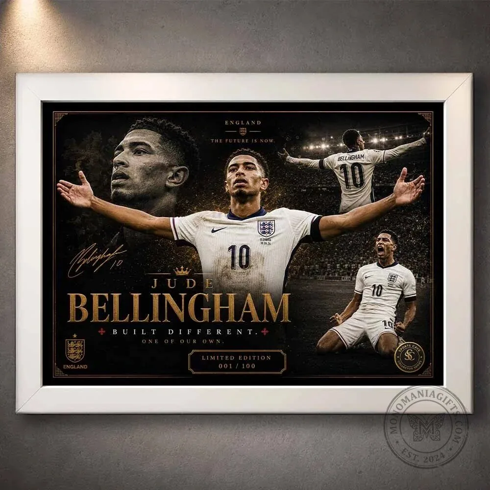 Jude Bellingham England Football Player Commemorative Wall Art Poster 13 Jude Bellingham England Football Player Commemorative Wall Art Poster