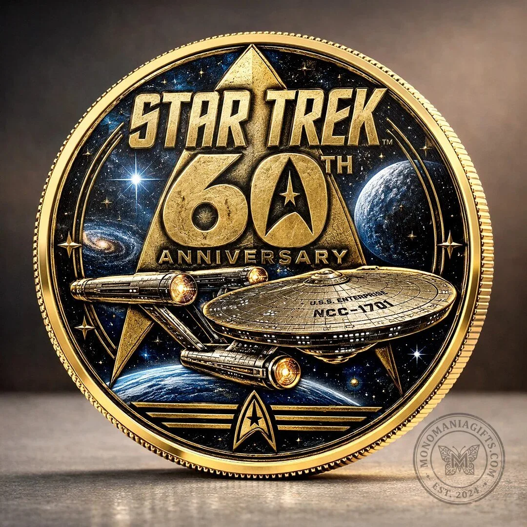 Star Trek 60th Anniversary United States Ship Enterprise Commemorative Coin