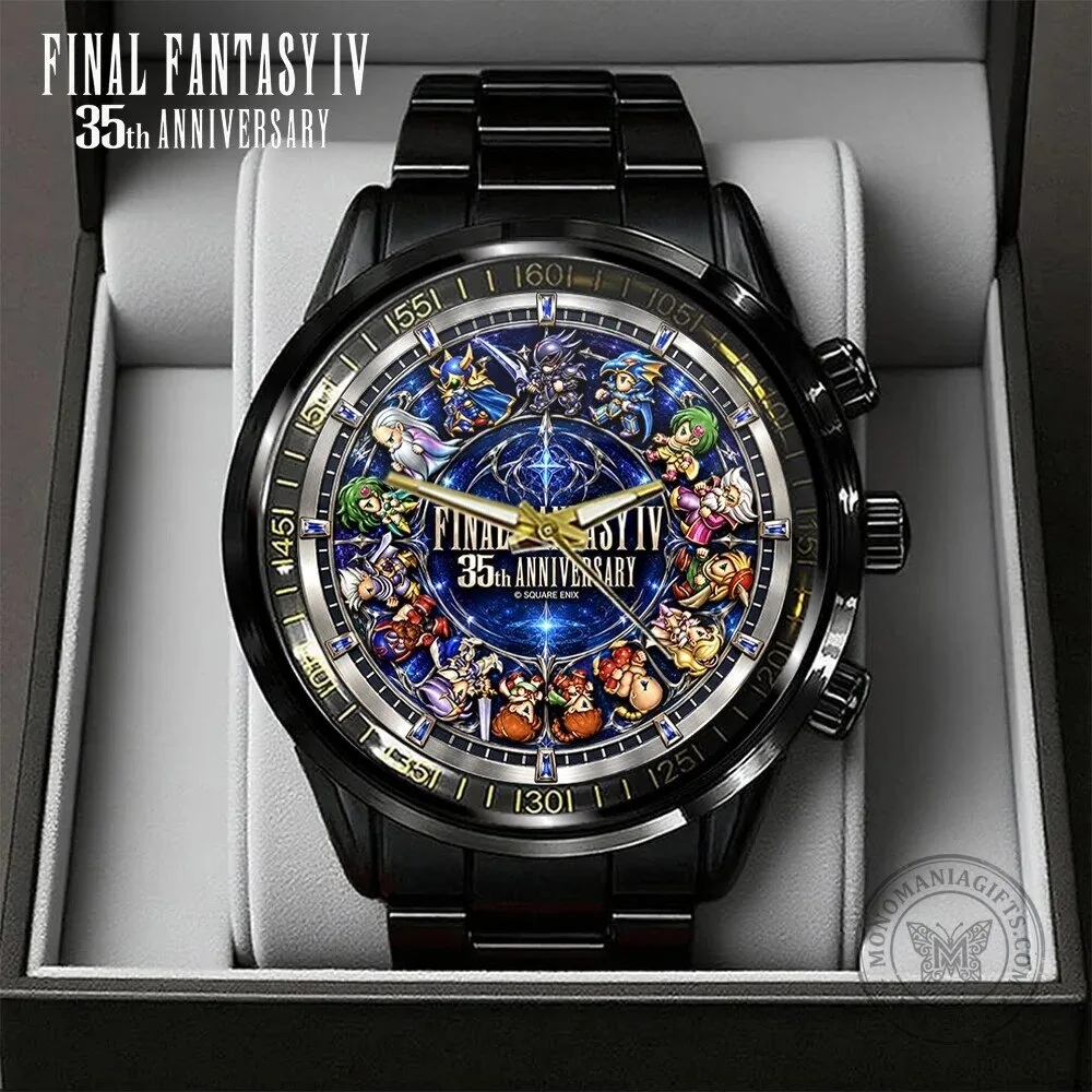 Black Stainless Steel Watch for the 35th Anniversary of Final Fantasy IV