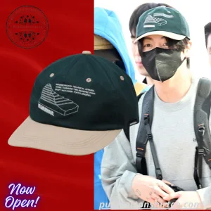 BTS Jungkook Neighborhood 26S/S Bicolor Dad Cap 3 BTS Jungkook Neighborhood 26SS Bicolor Dad Cap
