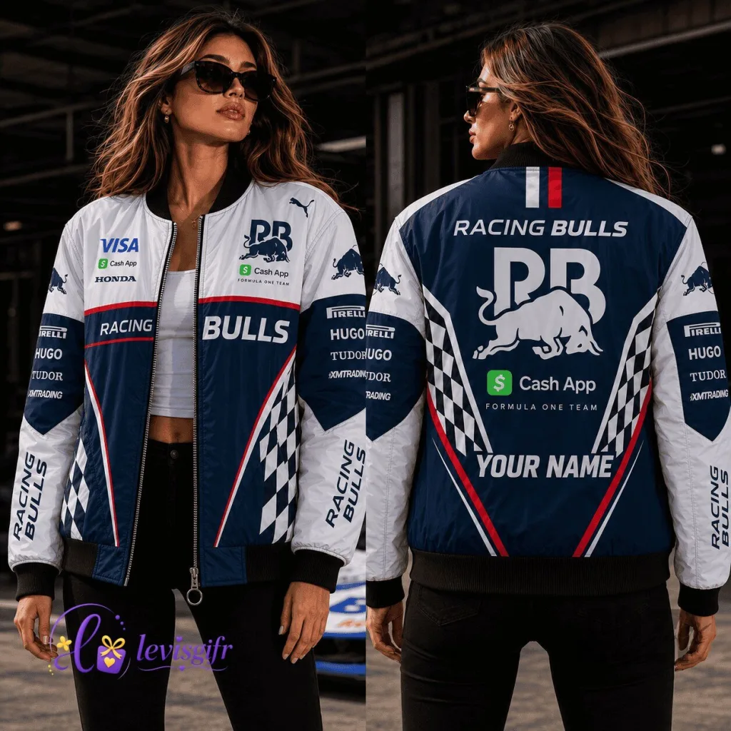 Racing Fan Gift Red Bull Racing Formula One Team Bomber Jacket for Men and Women Racing Fan Gift Red Bull Racing Formula One Team Bomber Jacket for Men and Women
