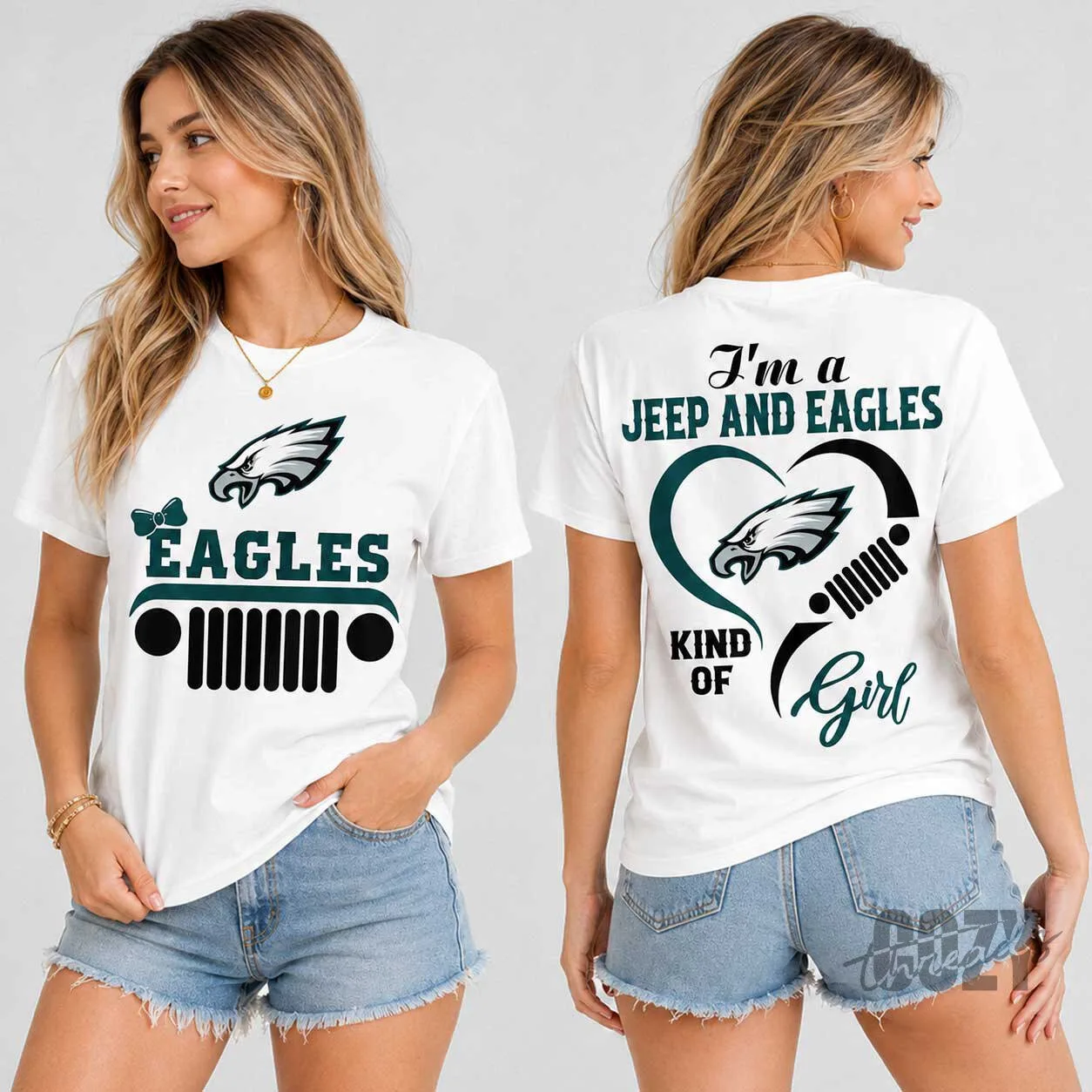 Philadelphia Eagles Fan Shirt for Women, Jeep and Eagles Kind of Girl