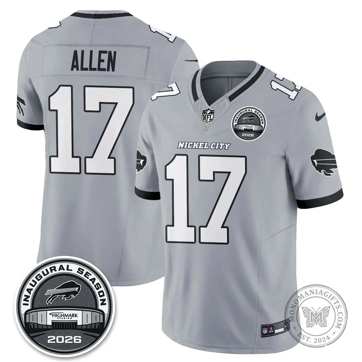 Josh Allen 2026 Inaugural Season Jersey - Nickel City Edition for Buffalo Bills Fans
