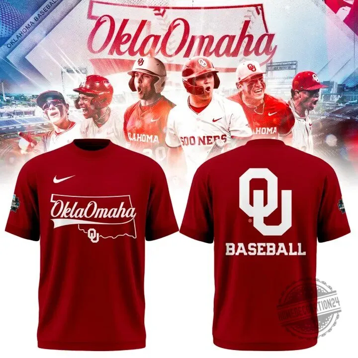 Oklahoma Sooners Baseball College World Series T-Shirt - Red