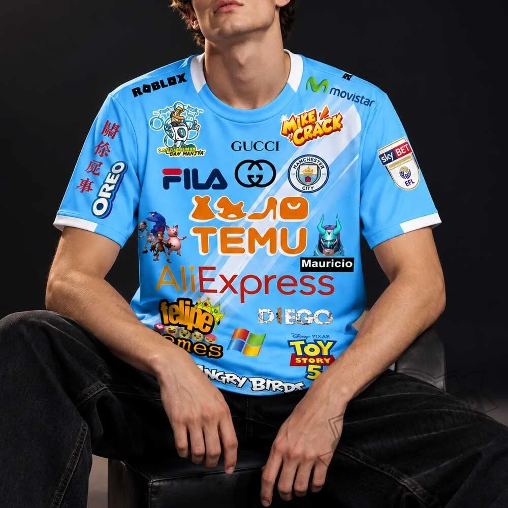Manchester City 115 Charges Meme Jersey - Funny Parody Multi-Sponsor Soccer Shirt 4 Manchester City 115 Charges Meme Jersey - Funny Parody Multi-Sponsor Soccer Shirt