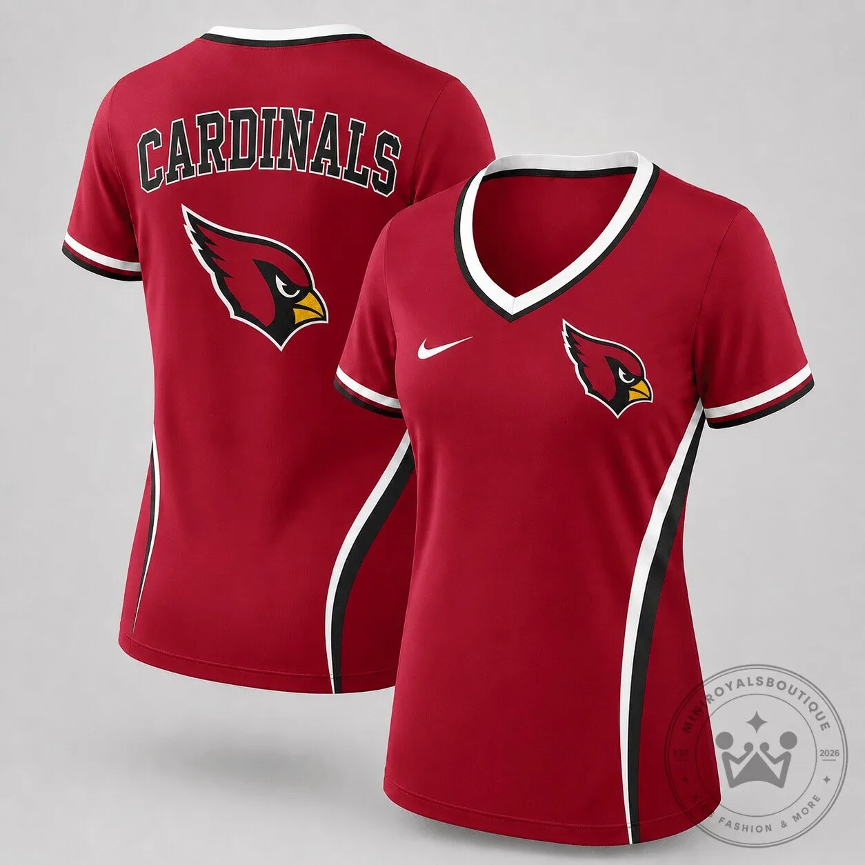 Arizona Cardinals NFL Fan Shirt Women’s V-Neck Performance T-Shirt