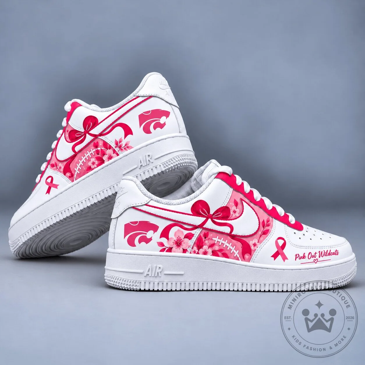 Kansas State Wildcats Pink Out Breast Cancer Awareness Shoes