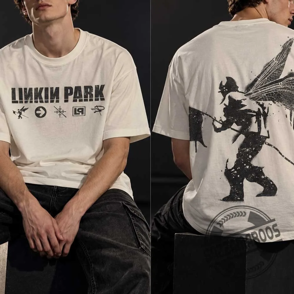Linkin Park Hybrid Theory Soldier Graphic T-Shirt 4 Linkin Park Hybrid Theory Soldier Graphic T-Shirt