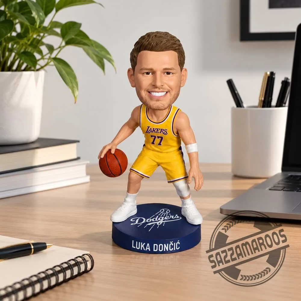 Luka Doncic Lakers #77 Dodgers Base Bobblehead 4 Luka Doncic Lakers #77 Dodgers Base Bobblehead