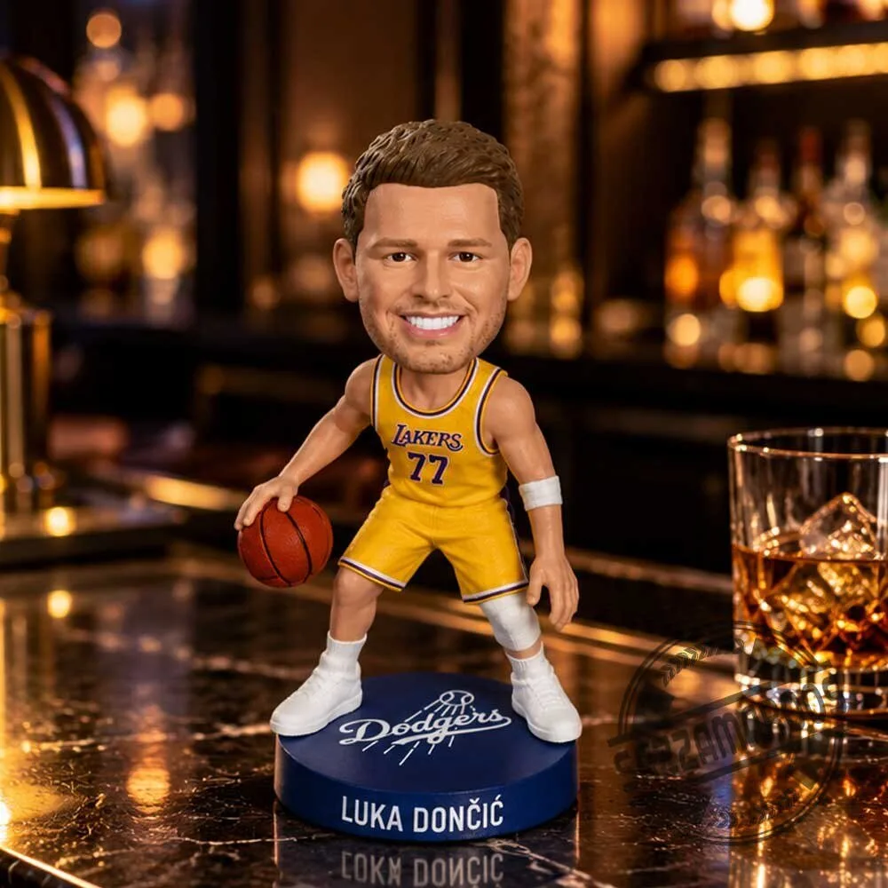 Luka Doncic Lakers #77 Dodgers Base Bobblehead 5 Luka Doncic Lakers #77 Dodgers Base Bobblehead