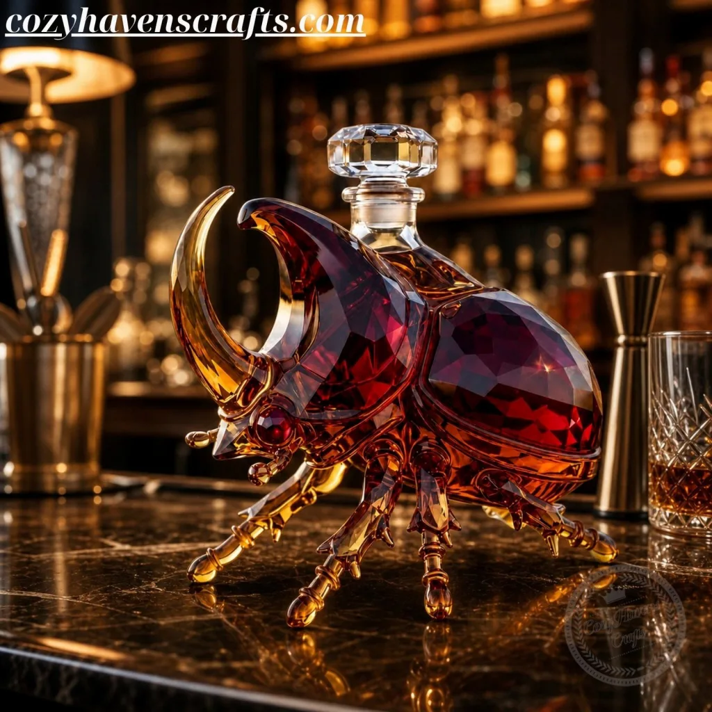 Rhinoceros Beetle Whiskey Decanter Bottle Rhinoceros Beetle Whiskey Decanter Bottle