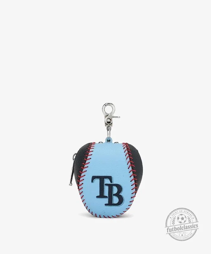 Tampa Bay Rays Baseball Keychain Pouch