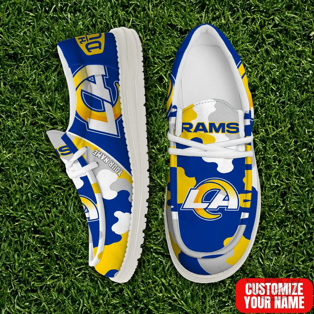 Los Angeles Rams Personalized Camouflage Nation Loafer Shoes for Men and Women 1 Los Angeles Rams Personalized Camouflage Nation Loafer Shoes for Men and Women