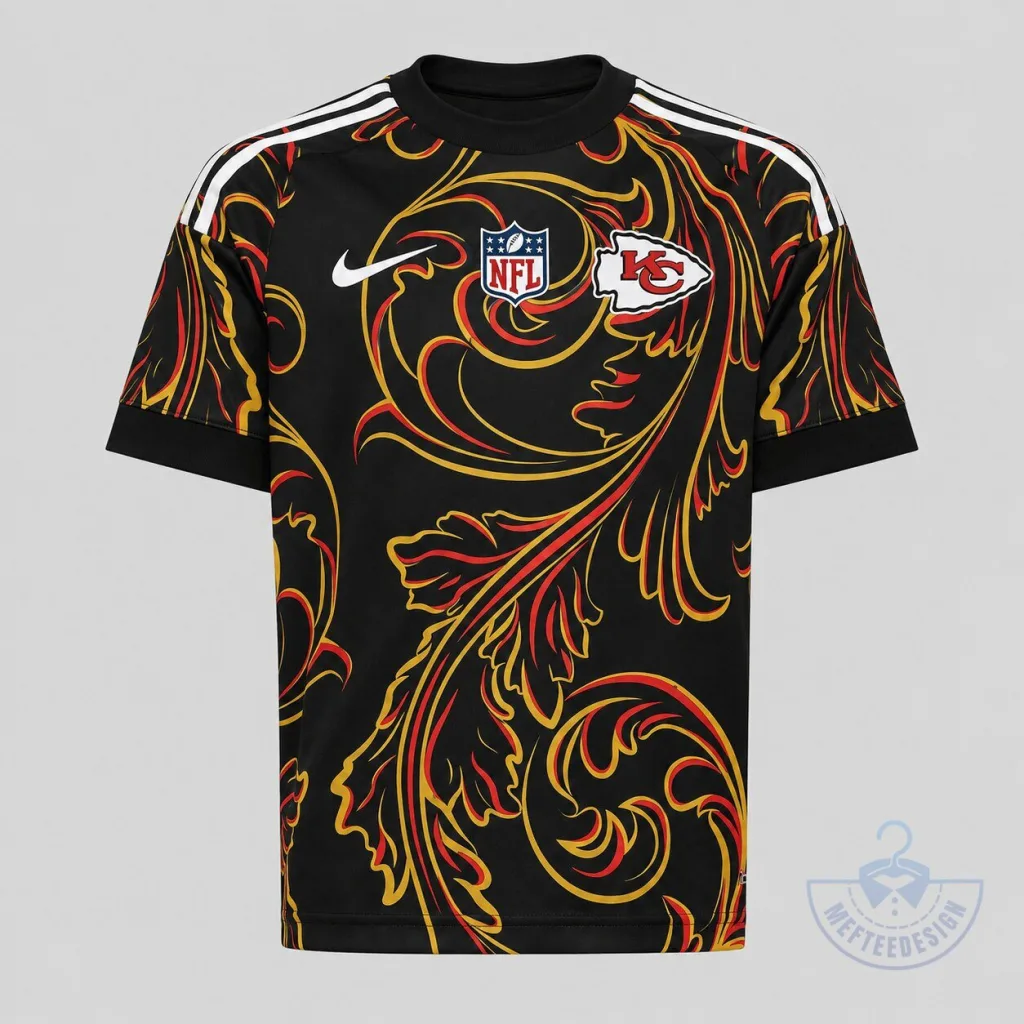 Kansas City Chiefs Premium National Football League All Over Print Short Sleeve Jersey Kansas City Chiefs Premium National Football League All Over Print Short Sleeve Jersey
