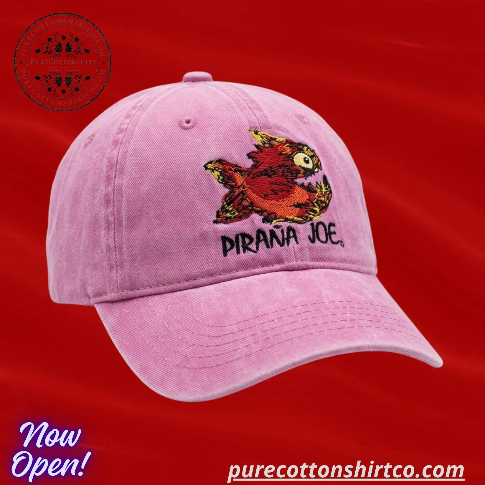 2 Karina Aespa Pirana Joe Aruba Fish Beach Adjustable Cap Hat — image 4