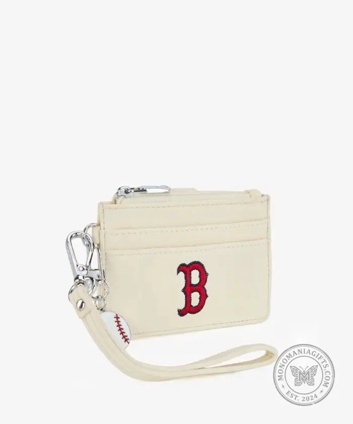 Boston Red Sox Baseball Card Holder Wallet with Baseball Charm 23 Boston Red Sox Baseball Card Holder Wallet with Baseball Charm
