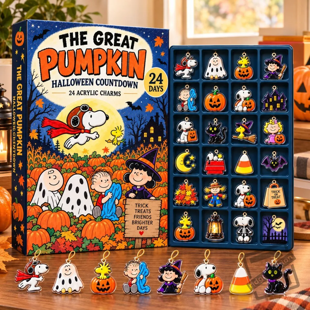 "Top Halloween Products: Countdown Calendar, Snoopy Coins, and Write-On Calendar" 27 The Great Pumpkin Halloween Countdown Acrylic Blind Box Calendar