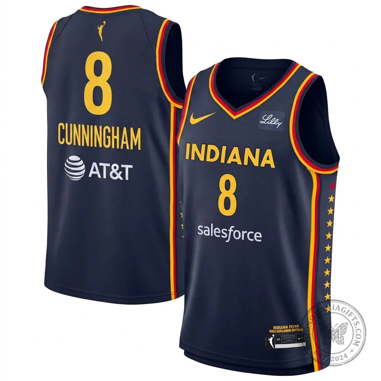 Indiana Fever Sophie Cunningham Explorer Edition Victory Basketball Jersey