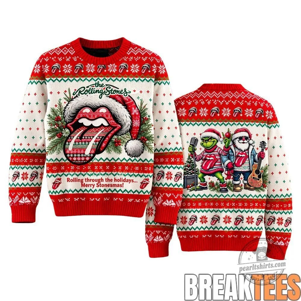 Merry Stonesmas Ugly Christmas Sweater by The Rolling Stones
