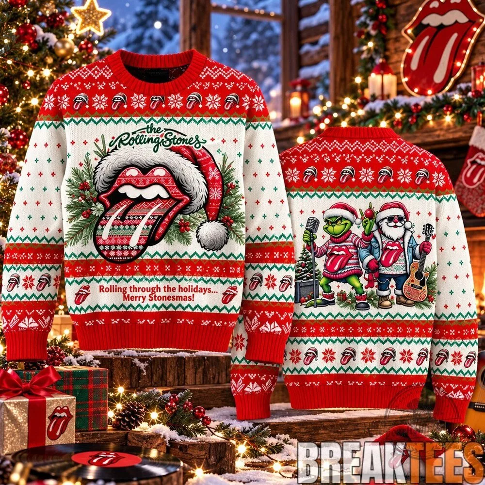 Merry Stonesmas Ugly Christmas Sweater by The Rolling Stones 4 Merry Stonesmas Ugly Christmas Sweater by The Rolling Stones