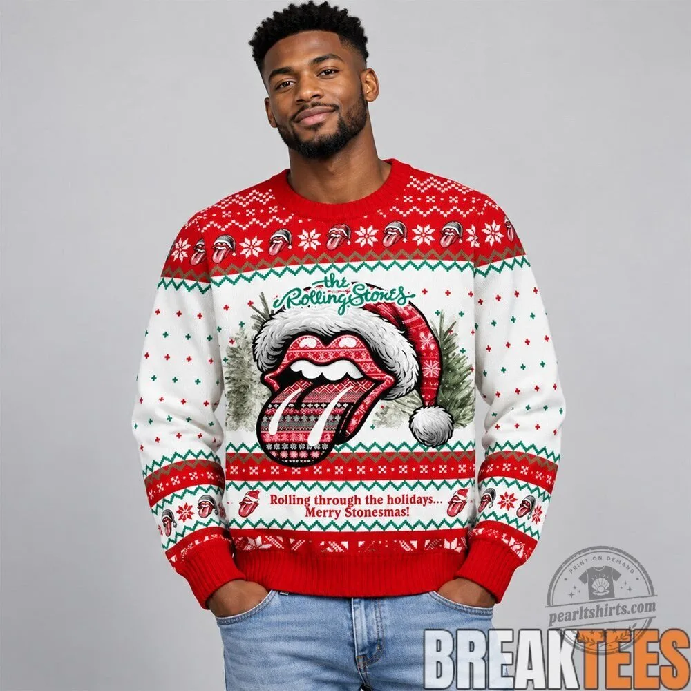 Merry Stonesmas Ugly Christmas Sweater by The Rolling Stones 5 Merry Stonesmas Ugly Christmas Sweater by The Rolling Stones