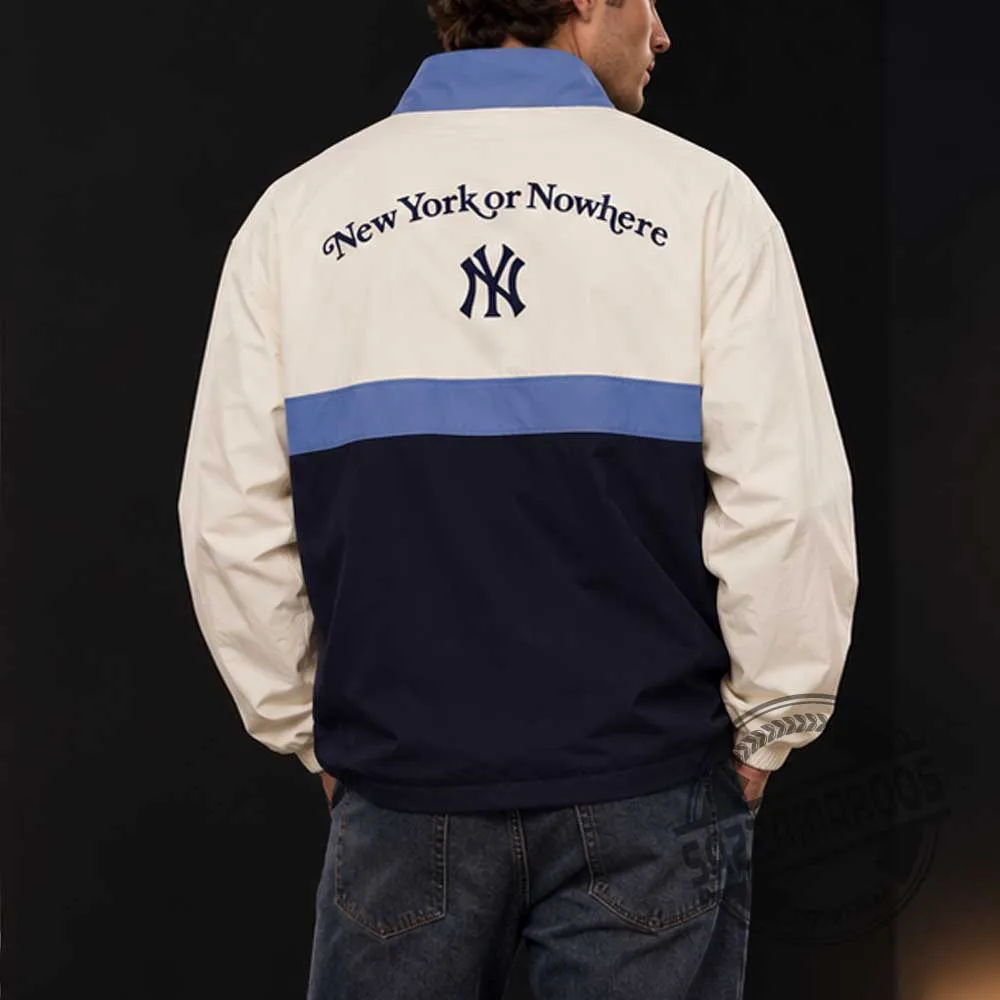 New York Yankees New York or Nowhere Colorblock Half-Zip Sweatshirt (3) New York Yankees New York or Nowhere Colorblock Half-Zip Sweatshirt – image 3 of 4
