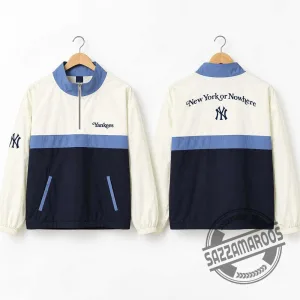 New York Yankees New York or Nowhere Colorblock Half-Zip Sweatshirt 5 New York Yankees New York or Nowhere Colorblock Half-Zip Sweatshirt