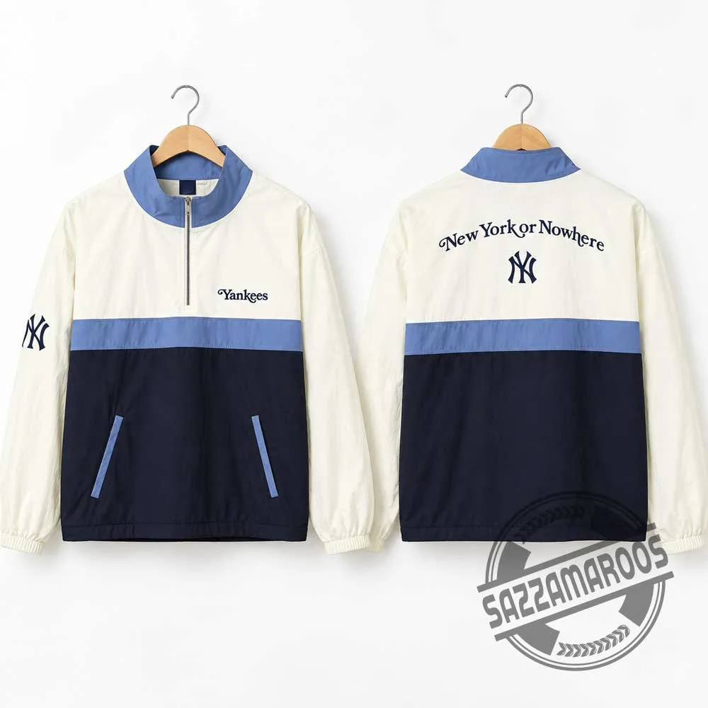 New York Yankees New York or Nowhere Colorblock Half-Zip Sweatshirt (4) New York Yankees New York or Nowhere Colorblock Half-Zip Sweatshirt