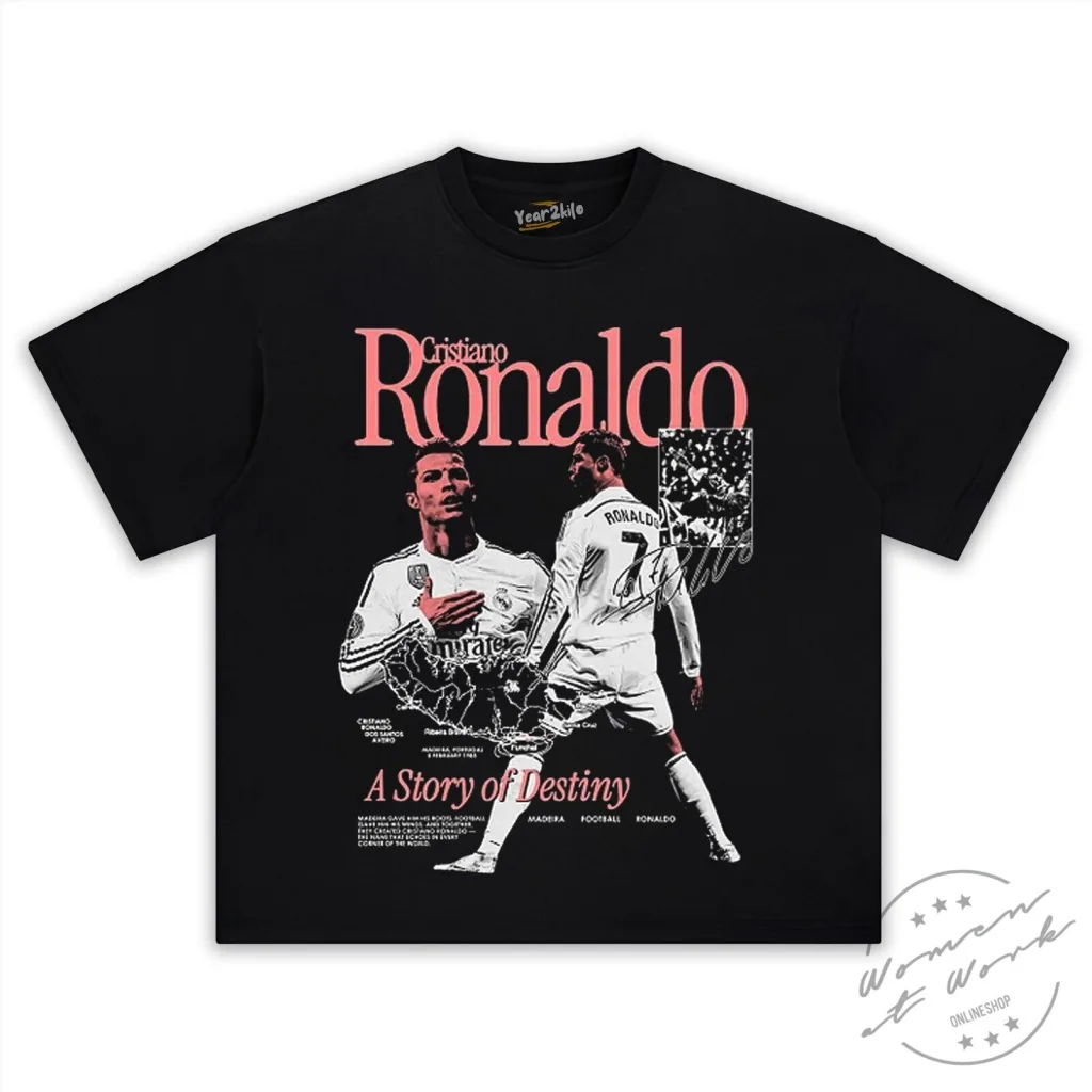 Cristiano Ronaldo A Story of Destiny Football Player T-Shirt Cristiano Ronaldo A Story of Destiny Football Player T-Shirt