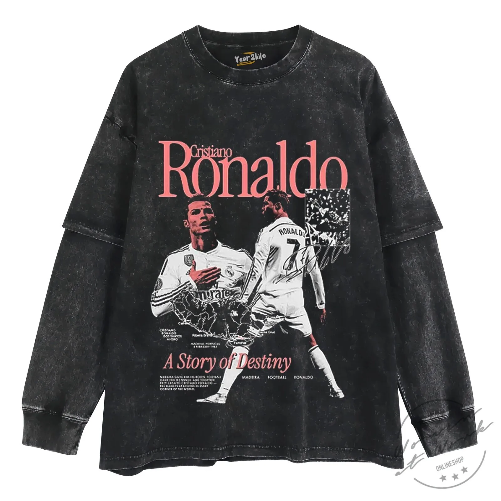 Cristiano Ronaldo A Story of Destiny Football Player T-Shirt 10 Cristiano Ronaldo A Story of Destiny Football Player T-Shirt