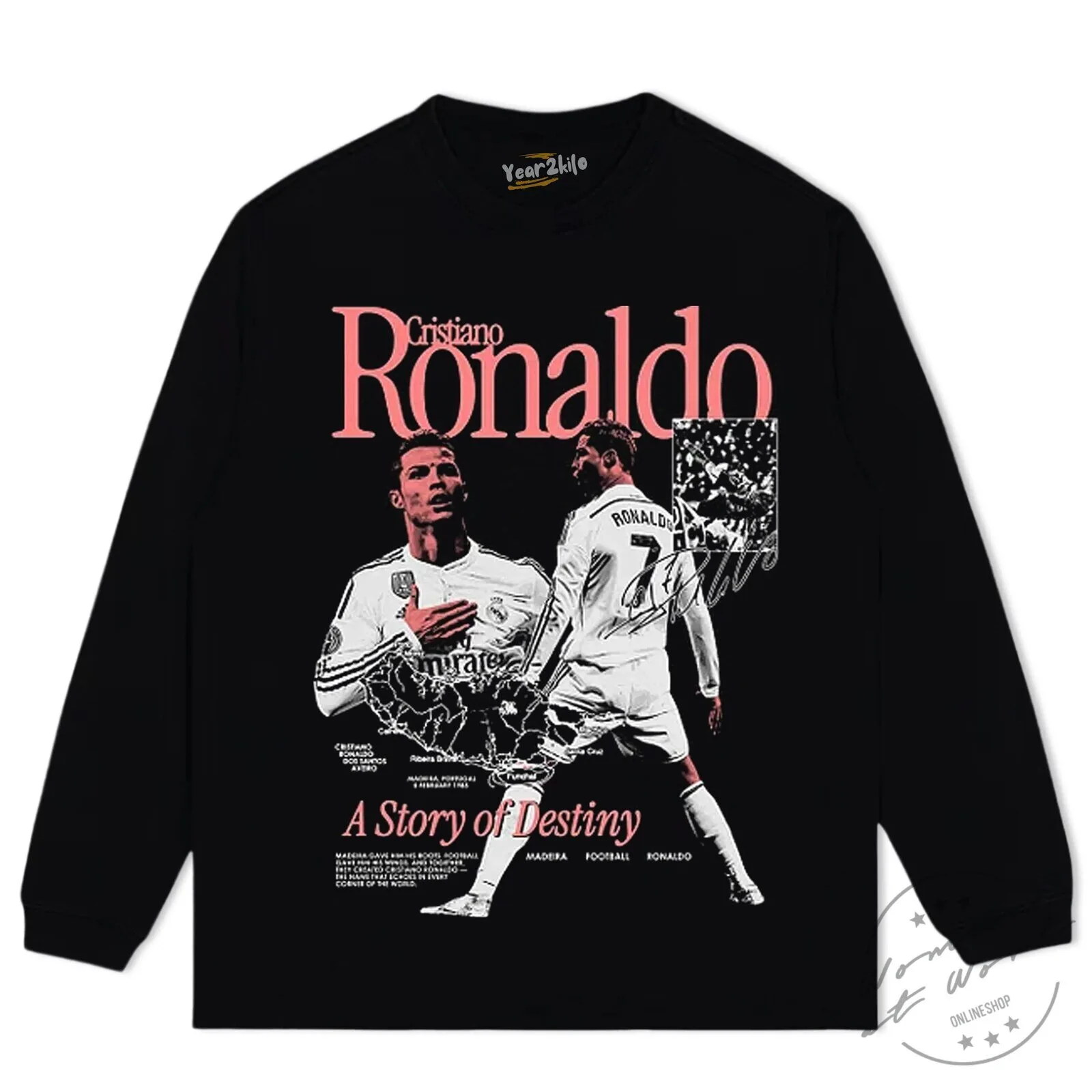Cristiano Ronaldo A Story of Destiny Football Player T-Shirt 11 Cristiano Ronaldo A Story of Destiny Football Player T-Shirt