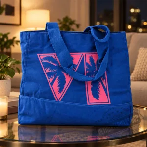 Rockstar Games GTA 6 Blue Pink Canvas Tote Bag 5 Rockstar Games GTA 6 Blue Pink Canvas Tote Bag