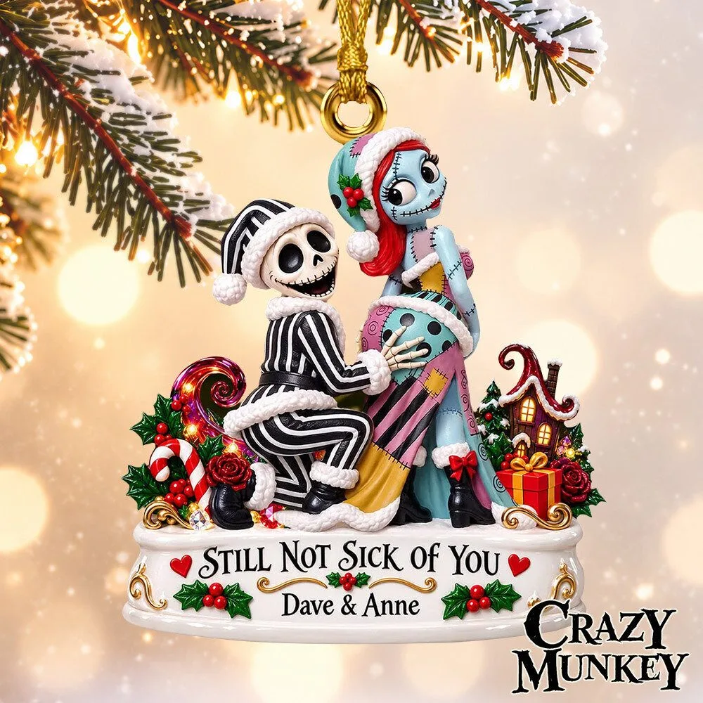 Jack Sally Nightmare Christmas Couple Concept Fan Ornament | Home Decor