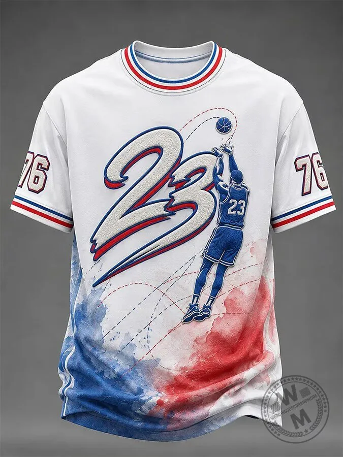 Basketball Fan Shirt Michael Jordan Number 23 Slam Dunk T-Shirt