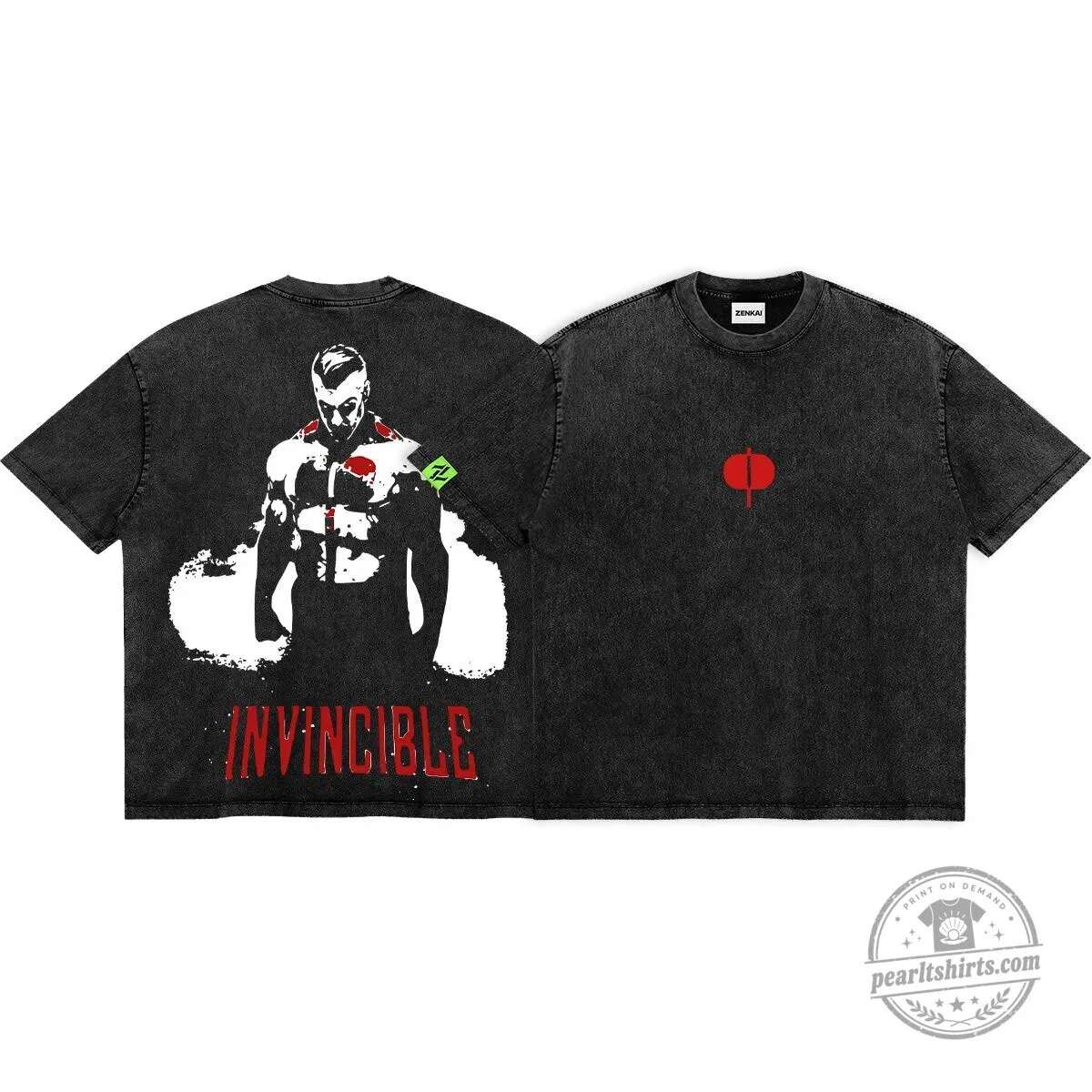 Invincible Omni-Man Legacy of Blood Washed Black T-Shirt