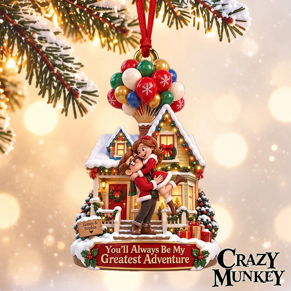 Disney Pixar Up Carl Ellie Be My Greatest Adventure Concept Fan Ornament | Home Decor