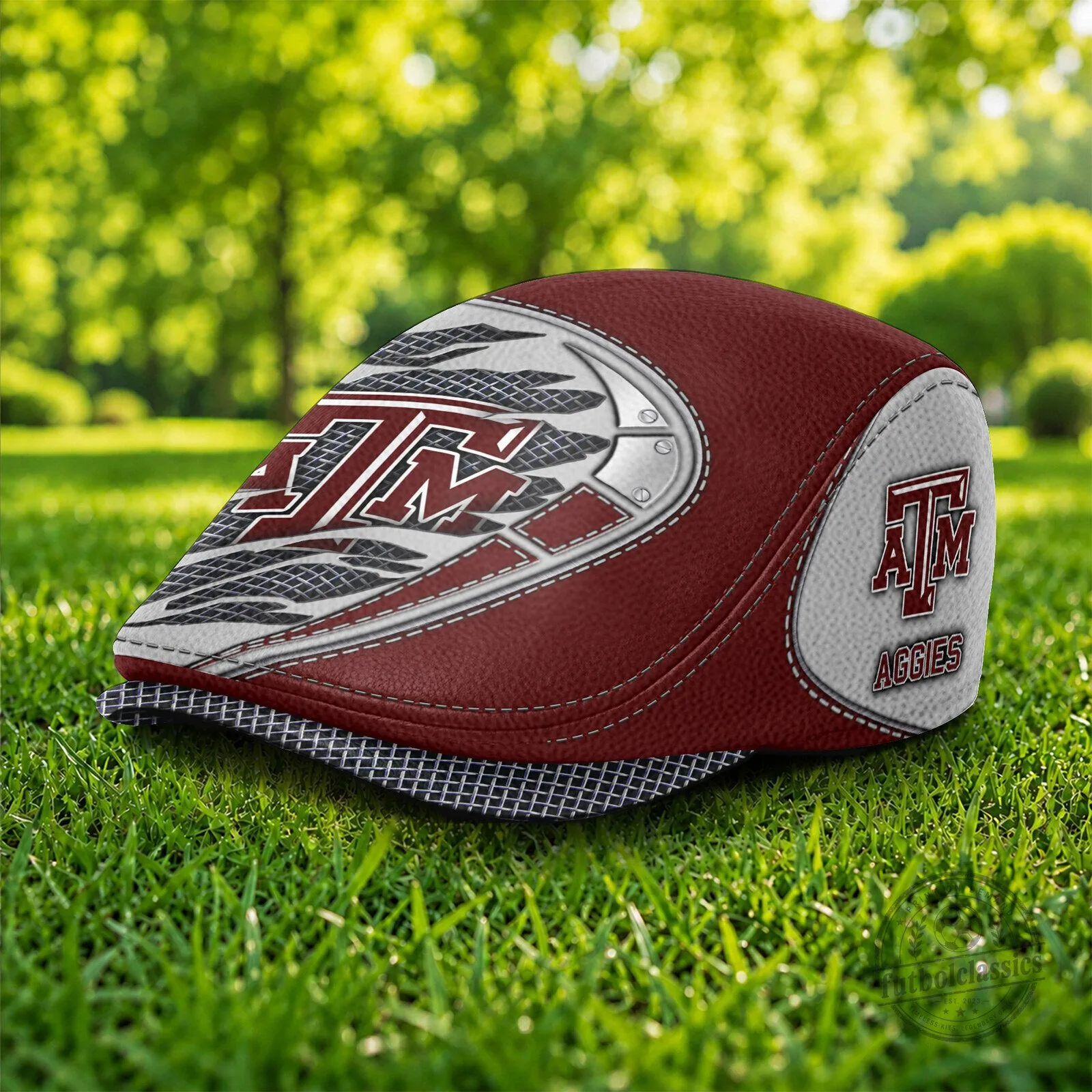 Texas A&M Aggies NCAA Football Team Maroon Flat Cap Hat