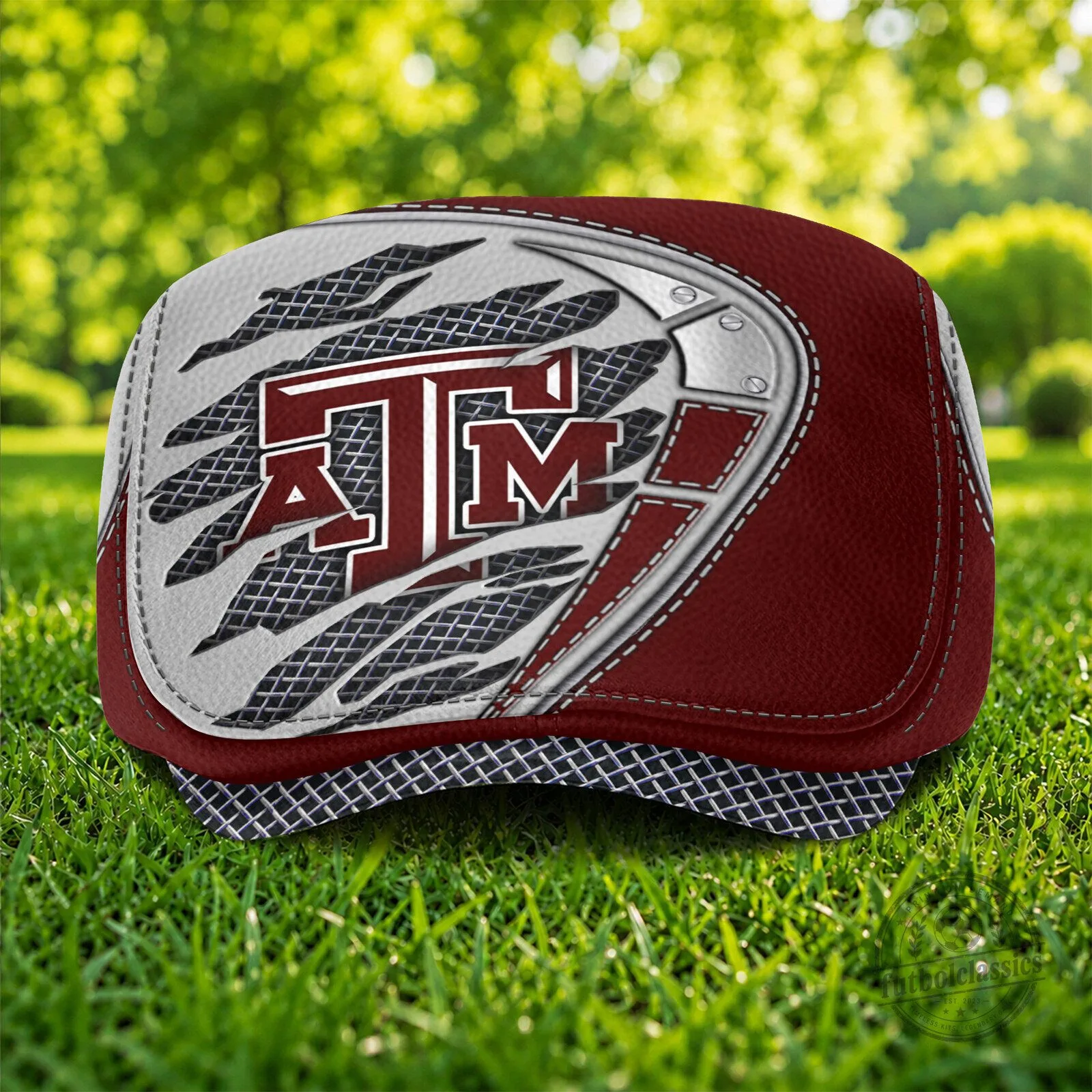 Texas A&M Aggies NCAA Football Team Maroon Flat Cap Hat 6 Texas A&M Aggies NCAA Football Team Maroon Flat Cap Hat