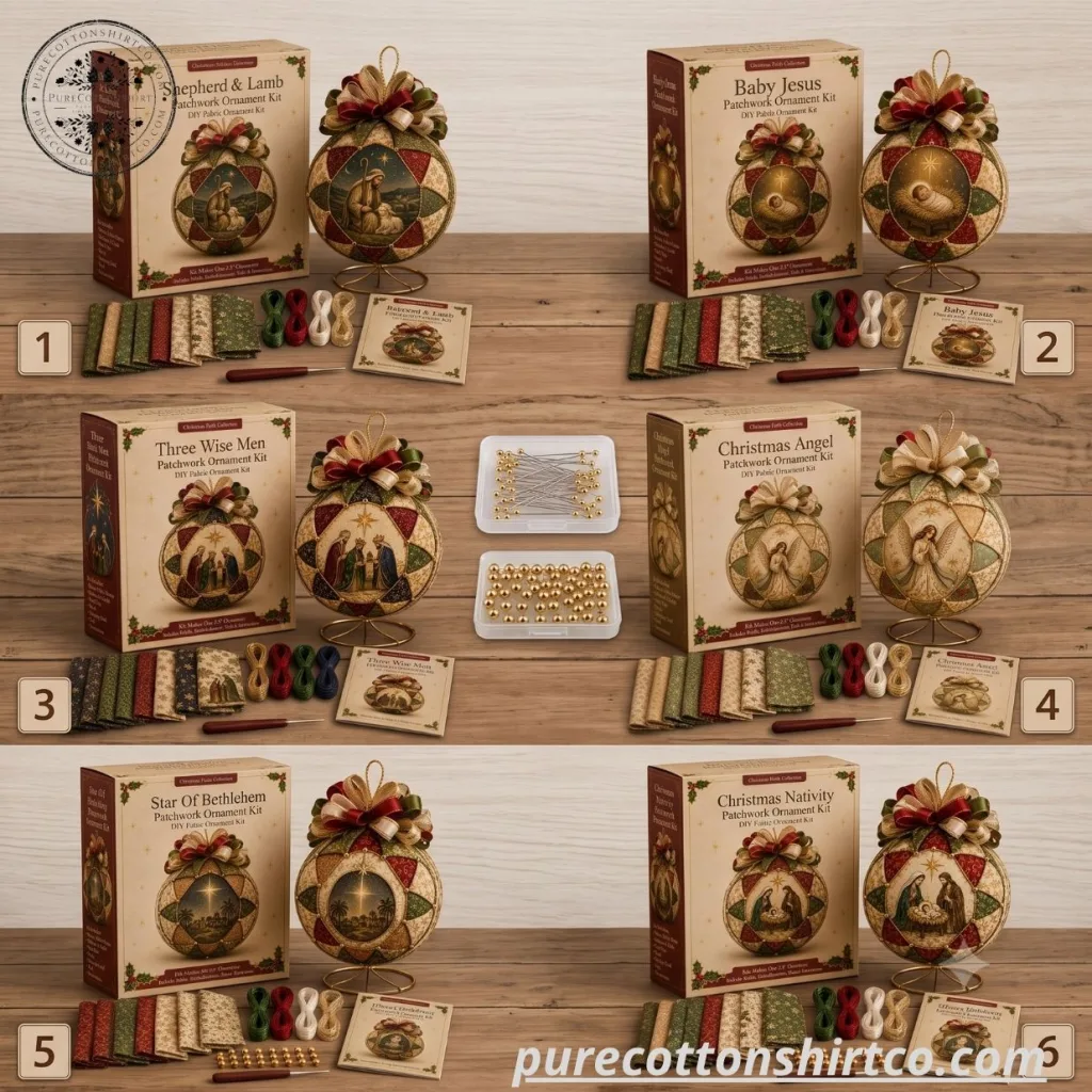 Christmas Nativity Patchwork Ornament DIY Kit (Choose Option) ⛪ Christmas Nativity Patchwork Ornament DIY Kit (Choose Option)
