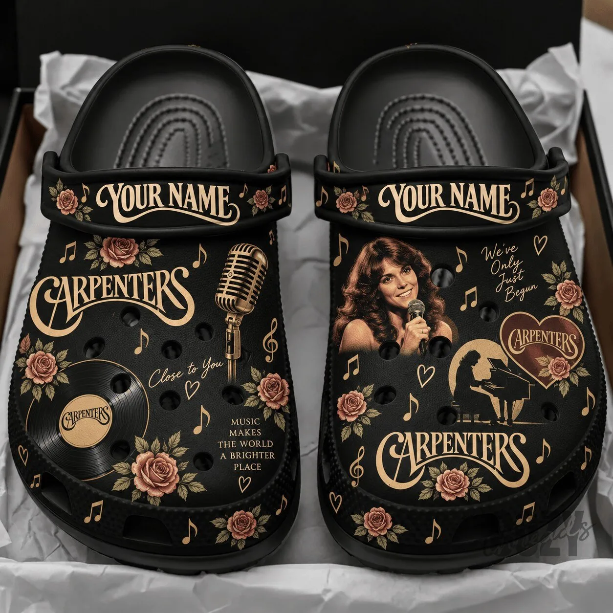 The Carpenters Personalized Clogs Shoes for Music Fans