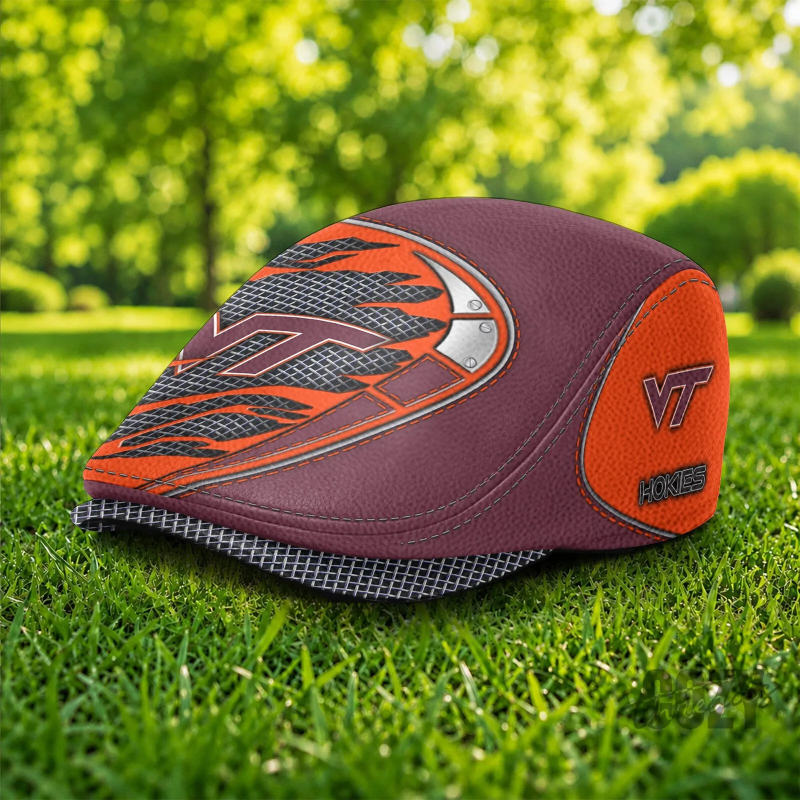 Virginia Tech Hokies Custom Design Flat Cap