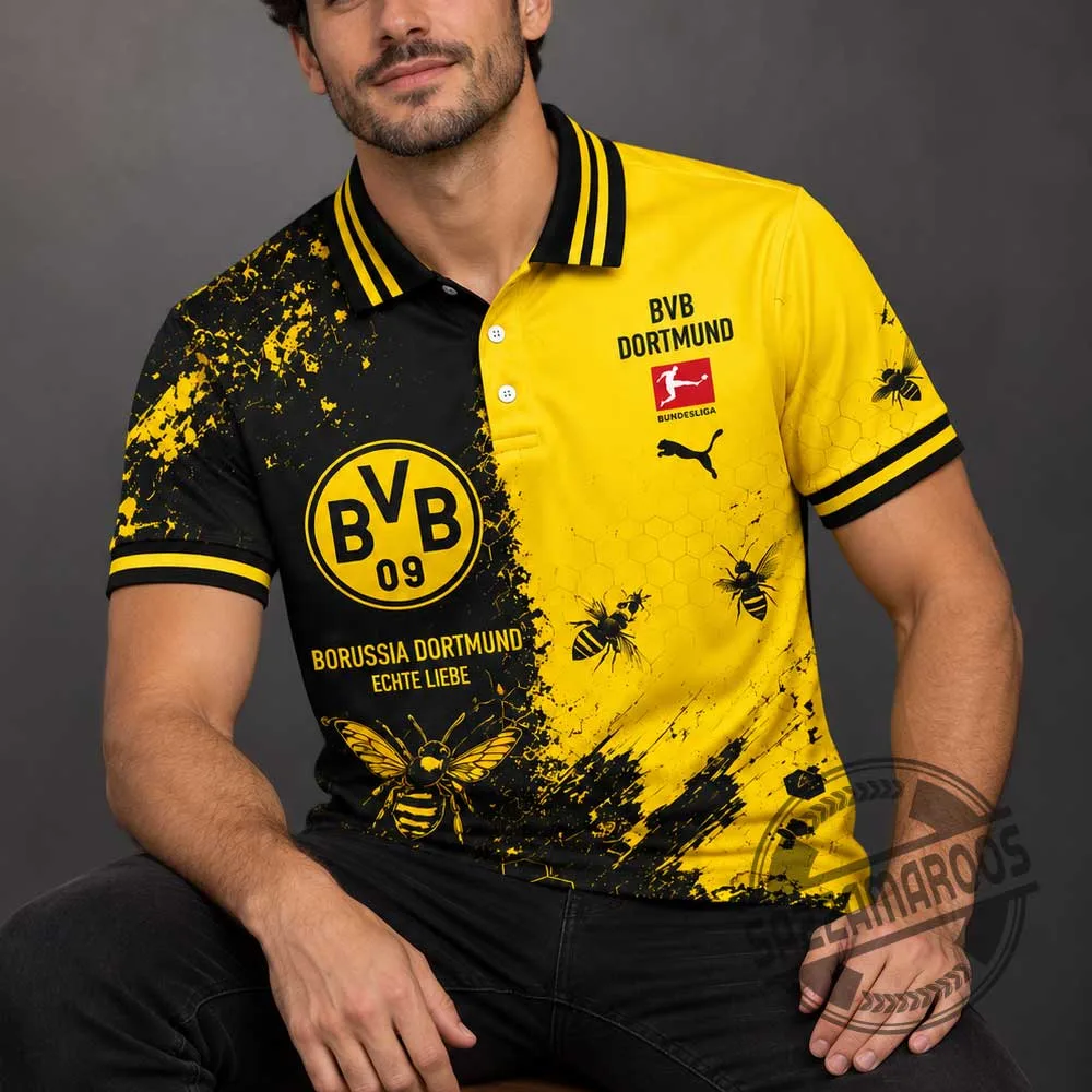 Borussia Dortmund BVB 09 Bumblebee Polo Shirt (3) Borussia Dortmund BVB 09 Bumblebee Polo Shirt – image 3 of 3