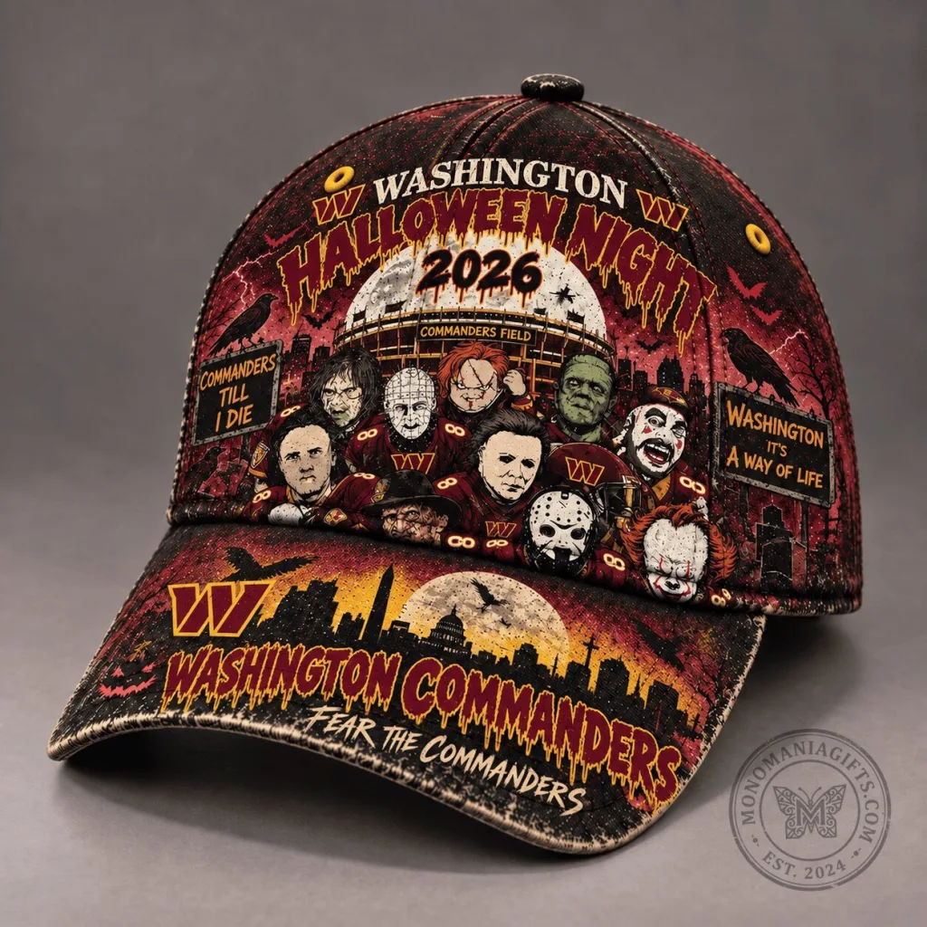 Washington Commanders Halloween Night 2026 Fear The Commanders Cap Hat