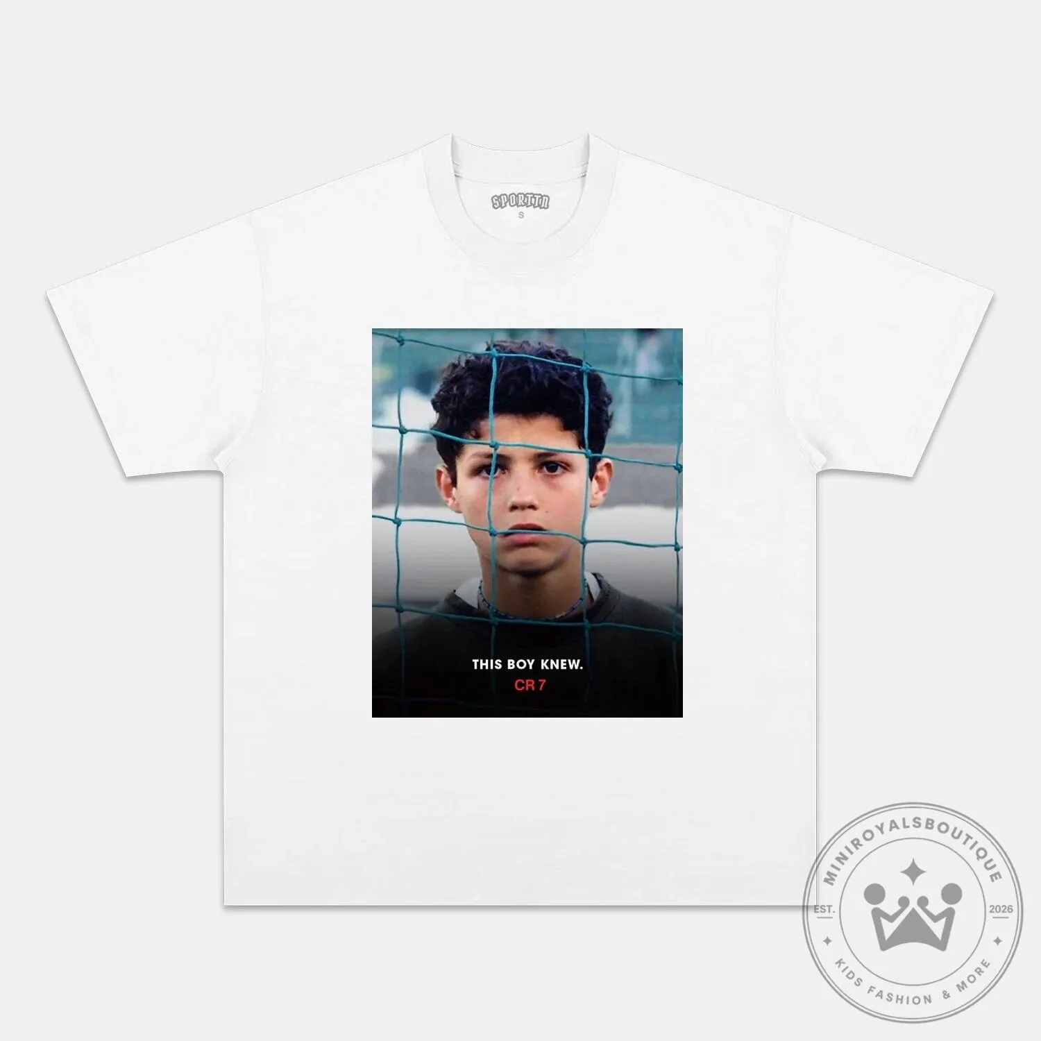 Cristiano Ronaldo Young Boy Knew CR7 Football Fan T-Shirt 13 Cristiano Ronaldo Young Boy Knew CR7 Football Fan T-Shirt